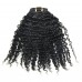 Clip In Human Hair Extensions Afro Kinky Curly 100% Human Hair Natural Black 3B 3C Curly Hair Brazilian